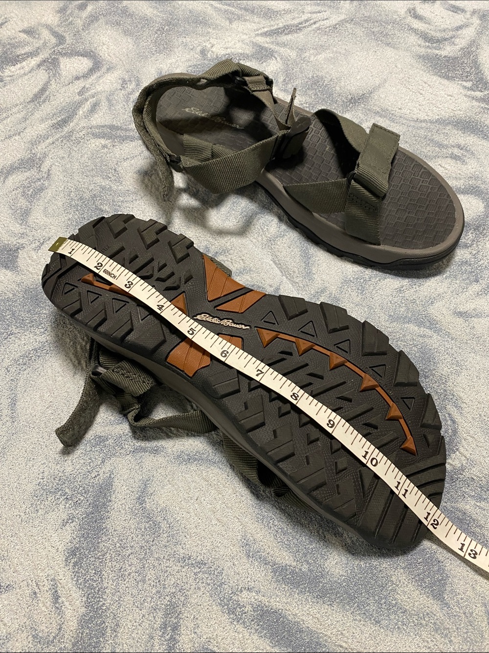 Eddie Bauer Olive Green Outdoor Strap Sandals - Picture 5 of 5